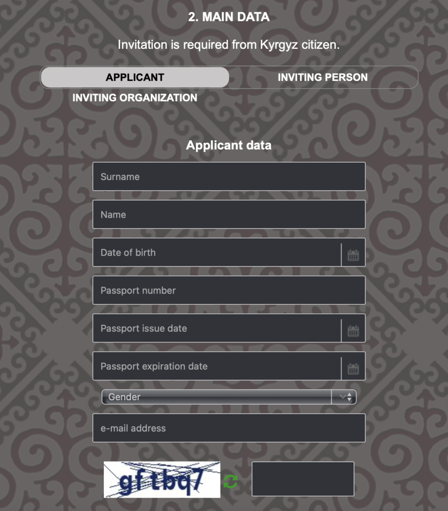 kyrgyzstan evisa